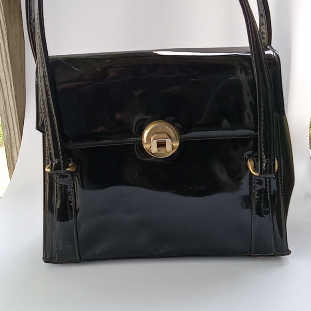 Vintage patent leather Meyers handbag